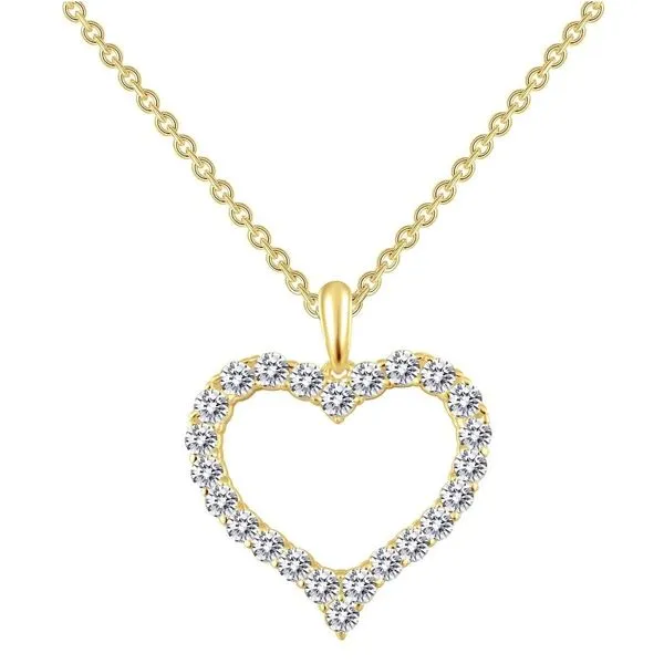 Heart Pendant Is Set With Lafonn's Signature Lassaire Simulated Diamonds In Sterling Silver Charles Frederick Jewelers Chelmsford, MA