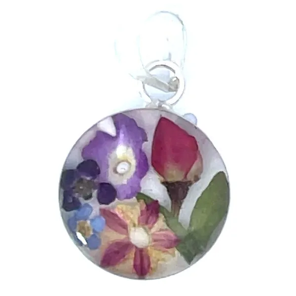 Flower Round Pendant Charles Frederick Jewelers Chelmsford, MA
