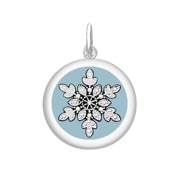 27MM SNOWFLAKE SILVER & PALE BLUE Charles Frederick Jewelers Chelmsford, MA