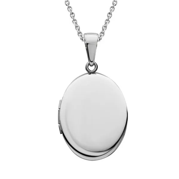 Sterling Engraved Locket Image 2 Charles Frederick Jewelers Chelmsford, MA