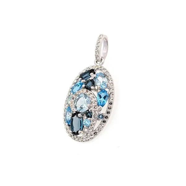 Sterling Topaz Pendant Image 2 Charles Frederick Jewelers Chelmsford, MA