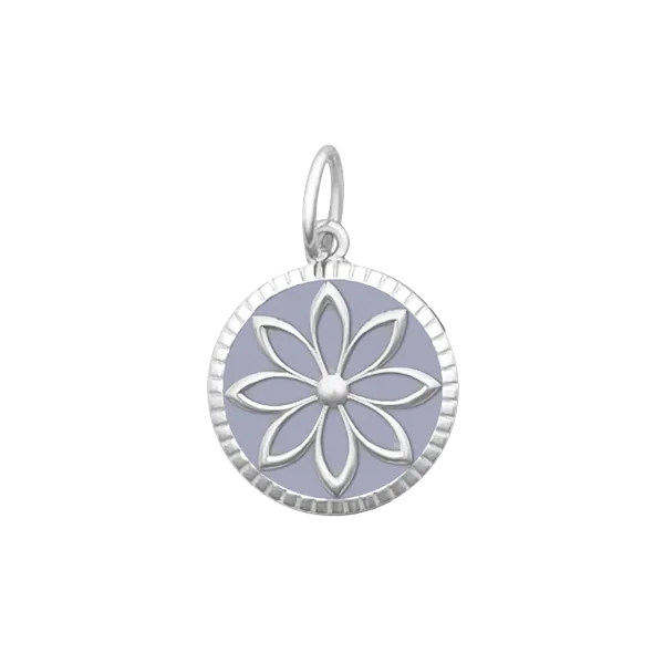 19mm Lavender Daisy Pendant Charles Frederick Jewelers Chelmsford, MA