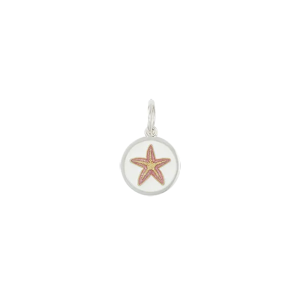 Lola Mini 15mm Starfish Gold and Flamingo Pink Charm Charles Frederick Jewelers Chelmsford, MA
