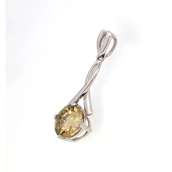 Sterling Lemon Quartz Pendant Image 2 Charles Frederick Jewelers Chelmsford, MA