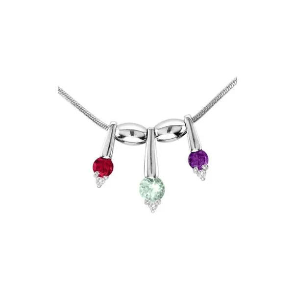 Sterling Amethyst Add-A-Gem Pendant Charles Frederick Jewelers Chelmsford, MA