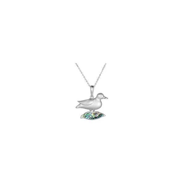 Sterling Silver Abalone Duck Pendant Charles Frederick Jewelers Chelmsford, MA