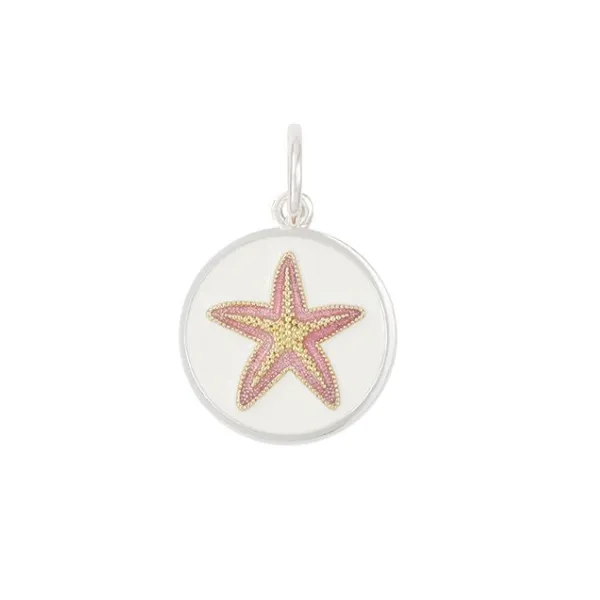 Sterling Silver Lola Starfish Gold Flamingo Pink 19mm Charles Frederick Jewelers Chelmsford, MA