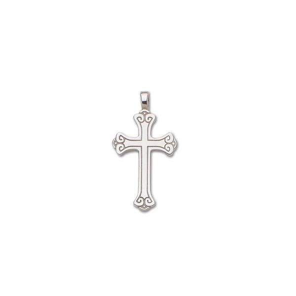 Sterling Silver Large Scroll Cross Charles Frederick Jewelers Chelmsford, MA