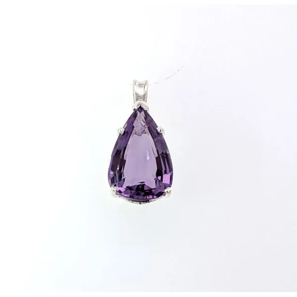 Amethyst Scroll Pendant Charles Frederick Jewelers Chelmsford, MA