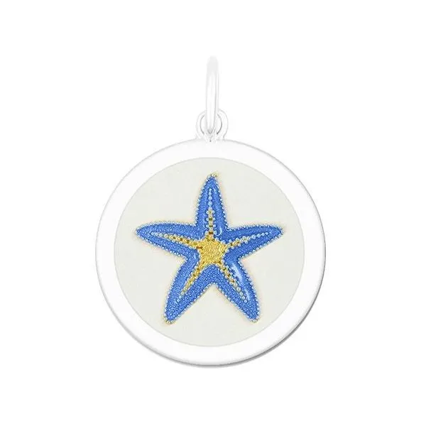 Lola Starfish 27mm Medium Pendant In Periwinkle Sterling Silver Charles Frederick Jewelers Chelmsford, MA
