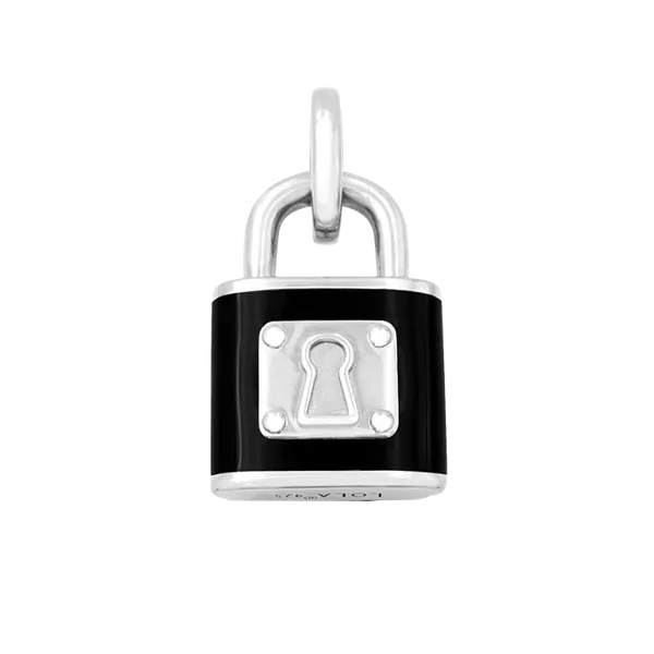 Love Lock Black & Silver Lola Pendant