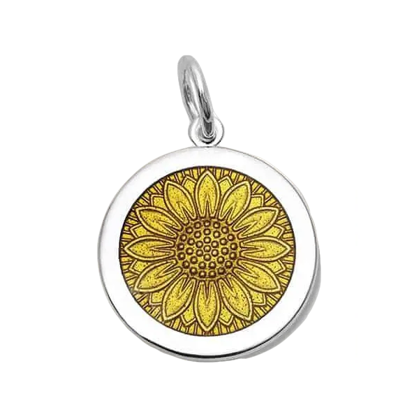 Lola Sterling 19mm Small Gold Sunflower PD