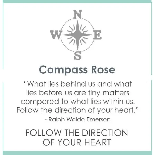 LOLA 19mm Compass Rose Seafoam