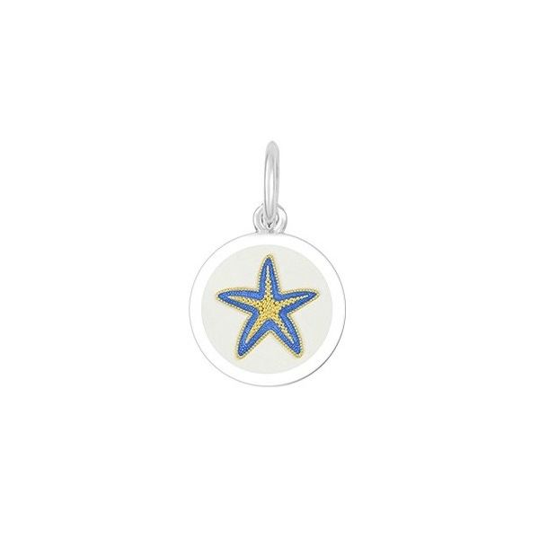 Lola Starfish Mini Pendant In Periwinkle Sterling Silver And Gold Charles Frederick Jewelers Chelmsford, MA