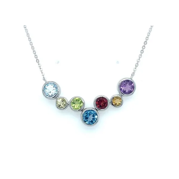 Sterling Multi Stone Necklace Charles Frederick Jewelers Chelmsford, MA