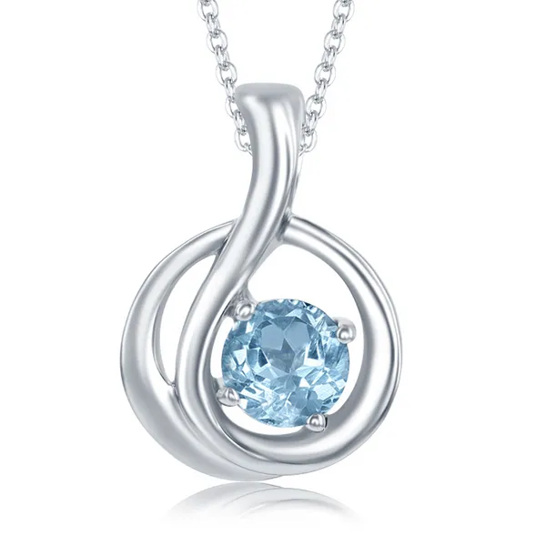 Sterling Topaz Pendant Charles Frederick Jewelers Chelmsford, MA