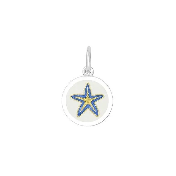 Lola Starfish Mini Pendant In Periwinkle Sterling Silver And Gold Charles Frederick Jewelers Chelmsford, MA