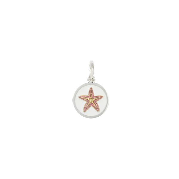Lola Mini 15mm Starfish Gold and Flamingo Pink Charm Charles Frederick Jewelers Chelmsford, MA