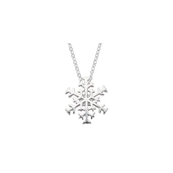 Sterling Silver Snowflake Pendant Charles Frederick Jewelers Chelmsford, MA