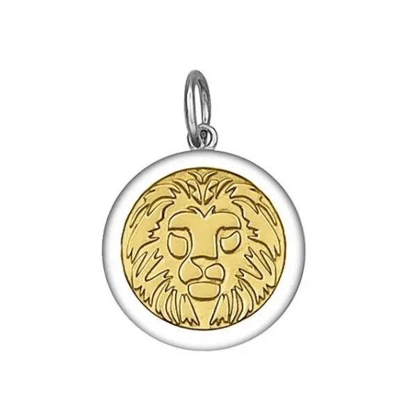 19mm Lion LOLA Pendant SS with Gold Charles Frederick Jewelers Chelmsford, MA