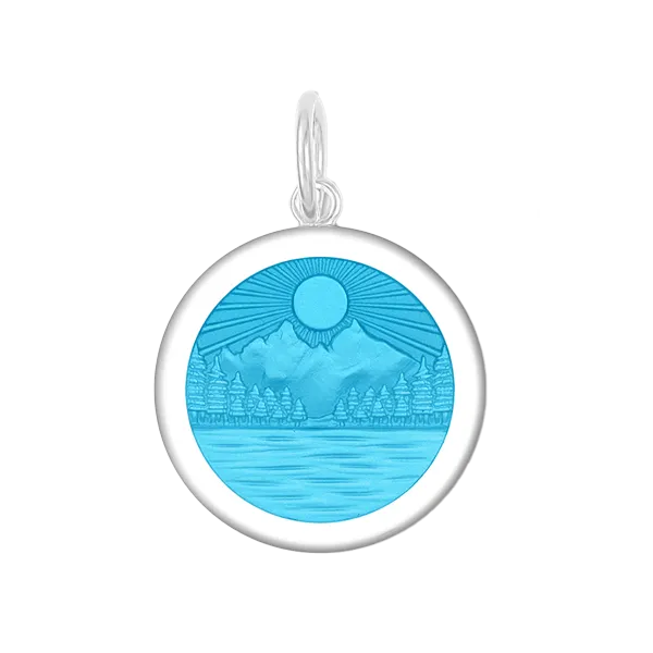 27mm Lake Life Medium Pendant In Light Blue Charles Frederick Jewelers Chelmsford, MA