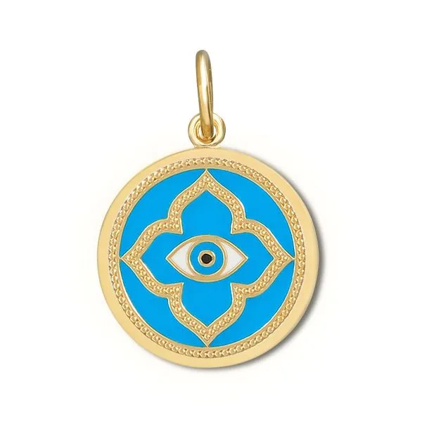 LOLA Evil Eye SS All Gold Turquoise 19MM Charles Frederick Jewelers Chelmsford, MA