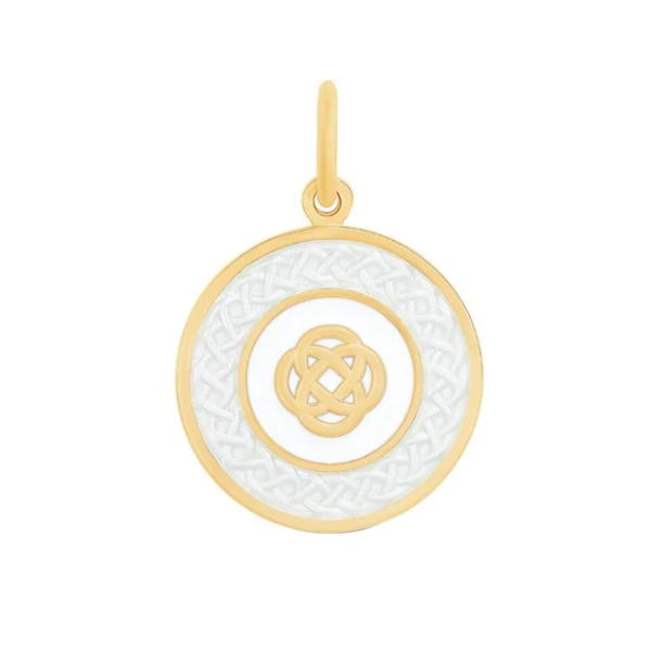Lola 19mm Family Knot Alpine White Sterling Silver with Gold Charles Frederick Jewelers Chelmsford, MA