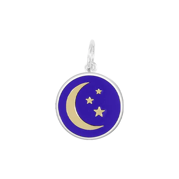 19mm Moon & Stars Gold/Indigo Lola Pendant Charles Frederick Jewelers Chelmsford, MA
