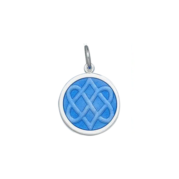 Lola Celtic Knot Pendant Medium In Periwinkle Blue Charles Frederick Jewelers Chelmsford, MA