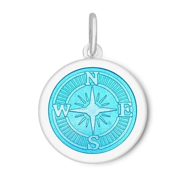 Lola Sterling 27mm Medium Light Blue Compass Rose PD Charles Frederick Jewelers Chelmsford, MA
