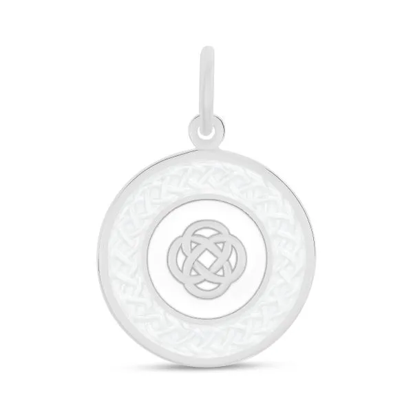 LOLA 27mm Family Knot Silver Alpine White Medium Pendant Charles Frederick Jewelers Chelmsford, MA