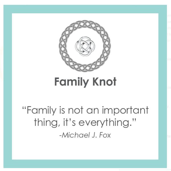 Lola 19mm Family Knot Alpine White Sterling Silver with Gold Image 2 Charles Frederick Jewelers Chelmsford, MA