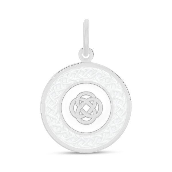 LOLA 27mm Family Knot Silver Alpine White Medium Pendant Charles Frederick Jewelers Chelmsford, MA