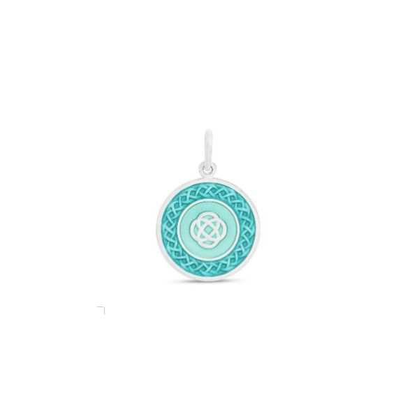 Lola 27mm Seafoam Green And Silver Family Pendant Charles Frederick Jewelers Chelmsford, MA
