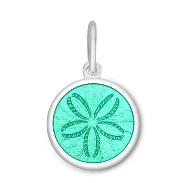 Lola Sterling 15mm Mini Sea Foam Sand Dollar Pendant Charles Frederick Jewelers Chelmsford, MA