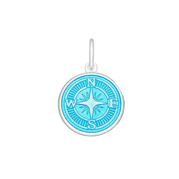 19MM Lola Light Blue Compass Rose Sterling Silver Charles Frederick Jewelers Chelmsford, MA