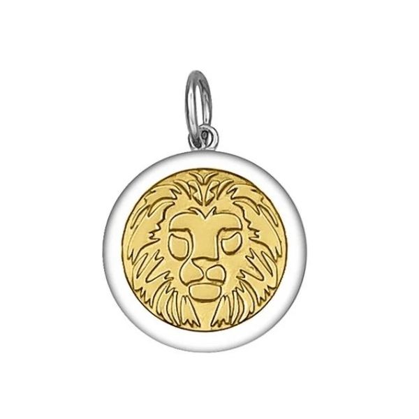19mm Lion LOLA Pendant SS with Gold Charles Frederick Jewelers Chelmsford, MA