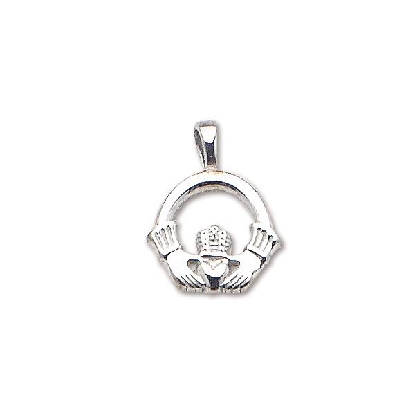 Sterling Silver Claddagh Pendant *Chain Sold Separately* Charles Frederick Jewelers Chelmsford, MA