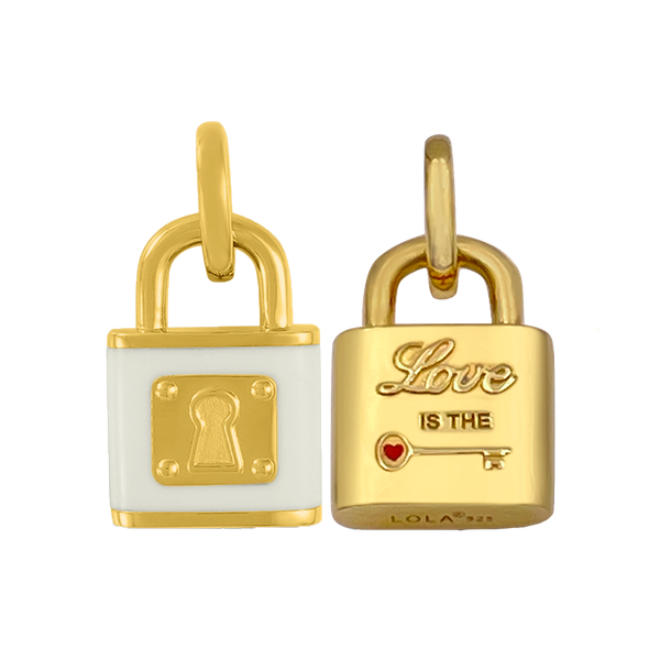 LOLA Alpine White And Gold SS Love Lock Charles Frederick Jewelers Chelmsford, MA