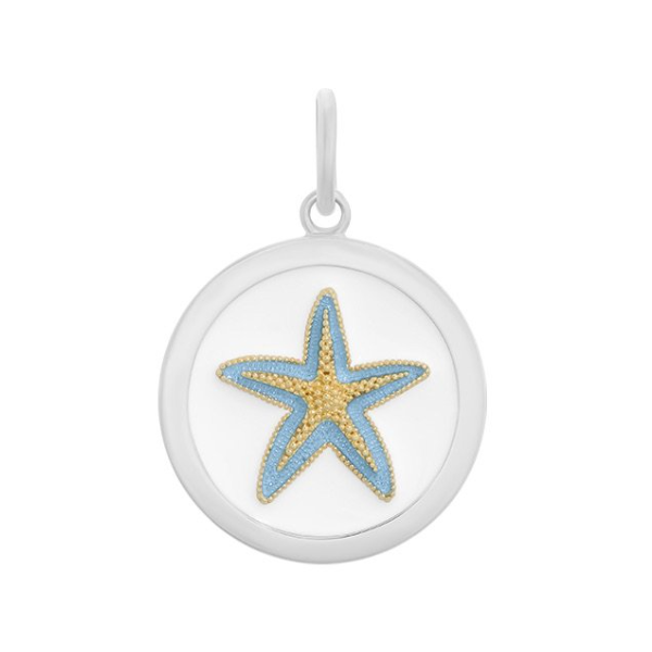 LOLA Sterling Silver Starfish Gold Light Blue 27mm Charles Frederick Jewelers Chelmsford, MA