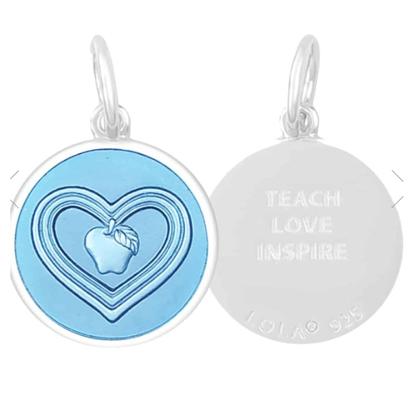 Lola 19mm Teacher Light Blue Pendant Charles Frederick Jewelers Chelmsford, MA