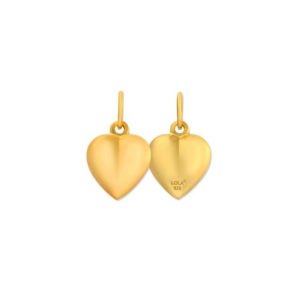 Lola Small Puffy Heart SS with Gold Charles Frederick Jewelers Chelmsford, MA