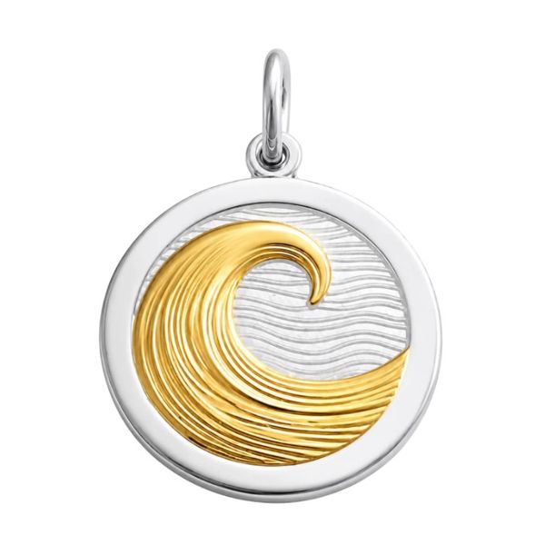 Lola Sterling Silver Mixed Metal 19mm Wave Charles Frederick Jewelers Chelmsford, MA