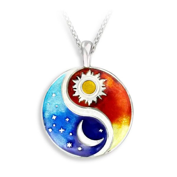 Sterling Silver Multi Night and Day Necklace 18in Charles Frederick Jewelers Chelmsford, MA