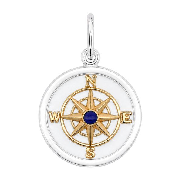 Lola SS with Gold Compass: True North Compass Gold Alpine White Medium 27mm Charles Frederick Jewelers Chelmsford, MA