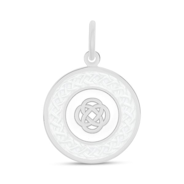 LOLA 27mm Family Knot Silver Alpine White Medium Pendant Charles Frederick Jewelers Chelmsford, MA