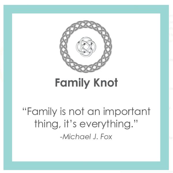 Lola 19mm Family Knot Alpine White Sterling Silver with Gold Image 2 Charles Frederick Jewelers Chelmsford, MA