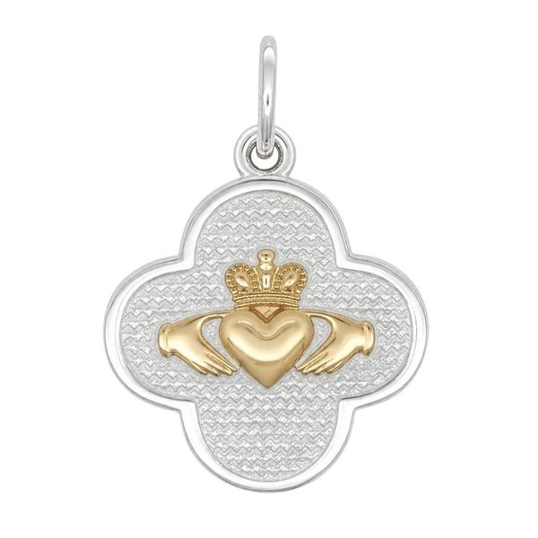 LOLA SS & Gold Claddagh Alpine White Small Charles Frederick Jewelers Chelmsford, MA