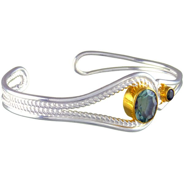 Green Amethyst and Envy Topaz Bracelet Image 2 Charles Frederick Jewelers Chelmsford, MA