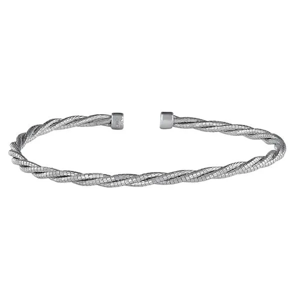 Sterling Silver Twisted Cuff Bracelet Charles Frederick Jewelers Chelmsford, MA